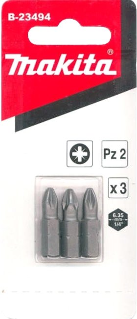 

Набор бит Makita B-23494 (3 предмета)