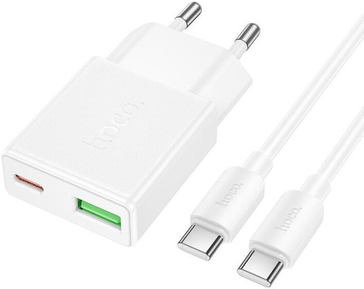 Сетевое зарядное Hoco N73 USB Type-C (белый)