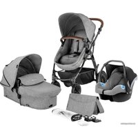 Универсальная коляска KinderKraft Moov (3 в 1, серый меланж)
