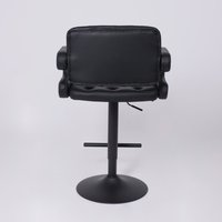 Стул с подлокотниками AksHome Elton (экокожа, черный/черный) в Бресте