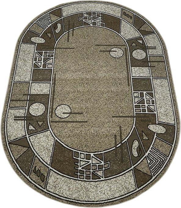 

Ковер для жилой комнаты БелКа Лайла де Люкс 15804 10822 Овал (2.4х5)