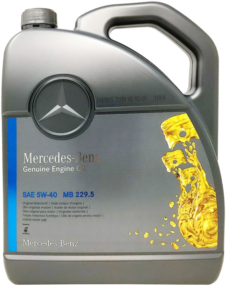 

Моторное масло Mercedes MB 229.5 5W-40 5л
