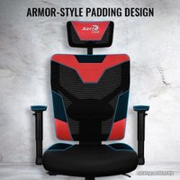 Игровое (геймерское) кресло AeroCool Guardian (черный/красный)