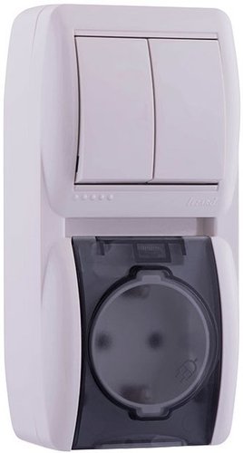 Розетка Lezard Nata 710-0200-173 (белый)