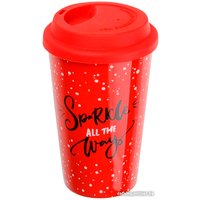 Многоразовый стакан Perfecto Linea Christmas-1 30-540110 400мл (красный)