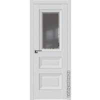 Межкомнатная дверь ProfilDoors 2.94U L 60x200 (аляска, стекло square графит)