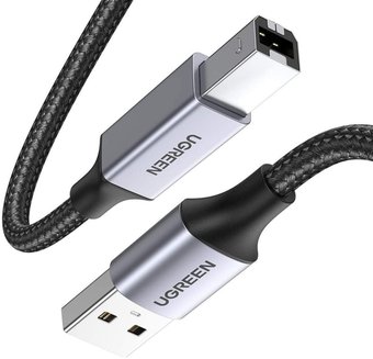 Кабель Ugreen US369 80804 USB Type-A - USB Type-B (3 м, черный)