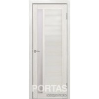 Межкомнатная дверь Portas S28 60x200 (французский дуб, стекло мателюкс матовое)