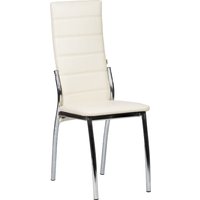 Стул ВВР Прага (ваниль/хром, экокожа)