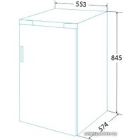 Однокамерный холодильник Edesa EFS-0811 WH
