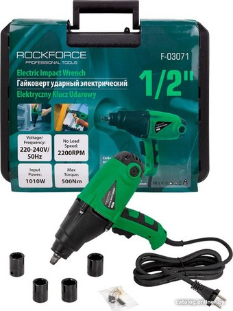 Гайковерт RockForce F-03071 (зеленый)