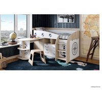 Двухъярусная кровать Трия Немо 180х80 (дуб сонома/белый)