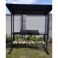 Мангал для дачи Grills Барбекю Лофт 1000 с навесом