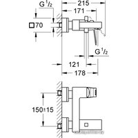 Смеситель Grohe Eurocube 23140000