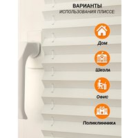 Плиссе Delfa Crep BLO СПШ-36102 (81x160, белый)