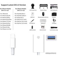 Адаптер USBTOP Lightning - USB Type-A ver.02 (белый)