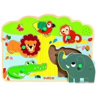 Мозаика/пазл Djeco Звуковая Джунгли 01708