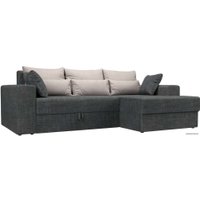 Угловой диван Mebelico Майами 15 114891 (правый, рогожка, серый)