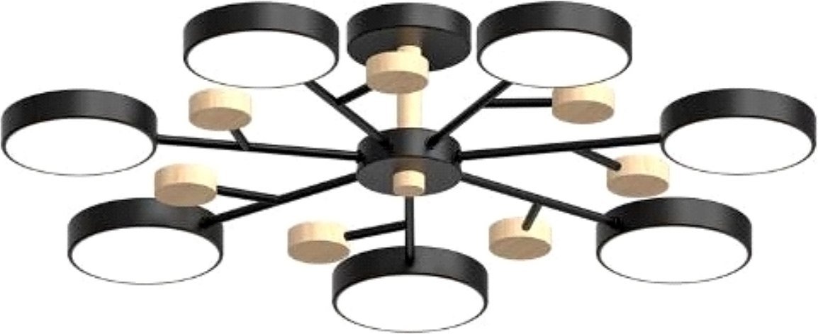 

Припотолочная люстра LED4U L3205-800 BK