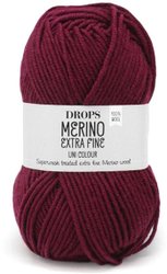 Merino Extra Fine 50 г 105 м 35 (бордо)