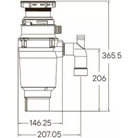 Измельчитель пищевых отходов Paulmark Intenso-400