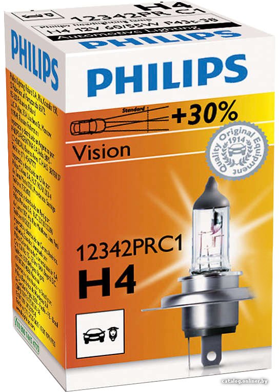 

Галогенная лампа Philips H4 Premium 1шт [12342PRC1]