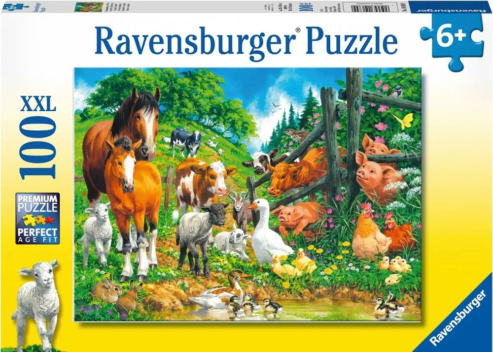 

Пазл Ravensburger Встреча животных 10689 (100 эл)