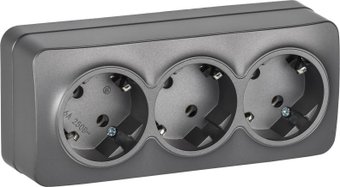 Розетка IEK Glory ERH31-K46M-16 (сталь матовый)