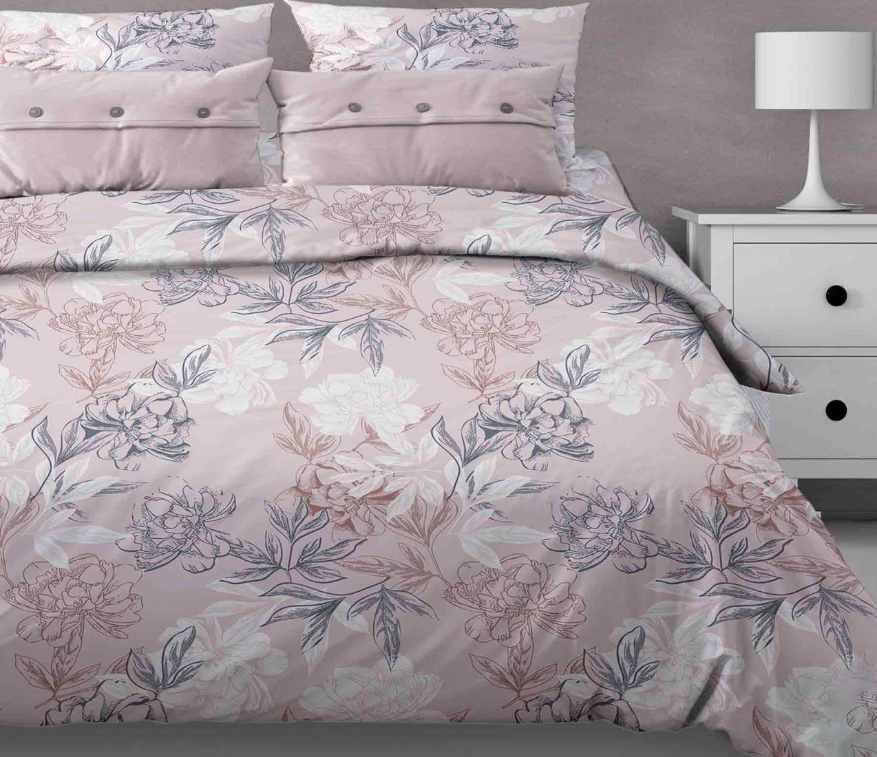 

Семейный комплект постельного белья Бояртекс №189 Симфония 7/5 Вид Семейный (бязь, пудровый)