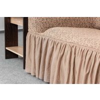 Пледы, покрывала Софатэкс Люкс Венеция ПО-4 с оборкой 00940 (капучино)