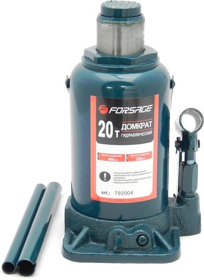 

Бутылочный домкрат FORSAGE F-T92004 20т