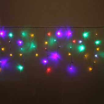 Гирлянда бахрома Серпантин Бахрома 3x0.6 м 100 ламп LED (мультицвет)