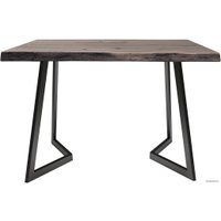 Кухонный стол Buro7 Уиллис 120 (с обзолом и сучками, дуб мореный/черный)