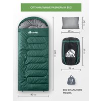 Спальный мешок RSP Outdoors Sleep 250 L (зелёный, молния слева)