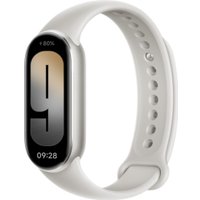 Фитнес-браслет Xiaomi Smart Band 9 (серый титан, со светло-серым силиконовым ремешком, международная версия)