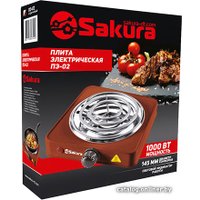 Настольная плита Sakura ПЭ-02 (коричневый)