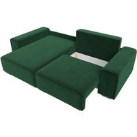 Угловой диван Лига диванов Лига-029 левый 121926L (велюр зеленый)