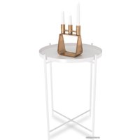 Журнальный столик Sheffilton SHT-CT8/CT8-2 (белый муар)