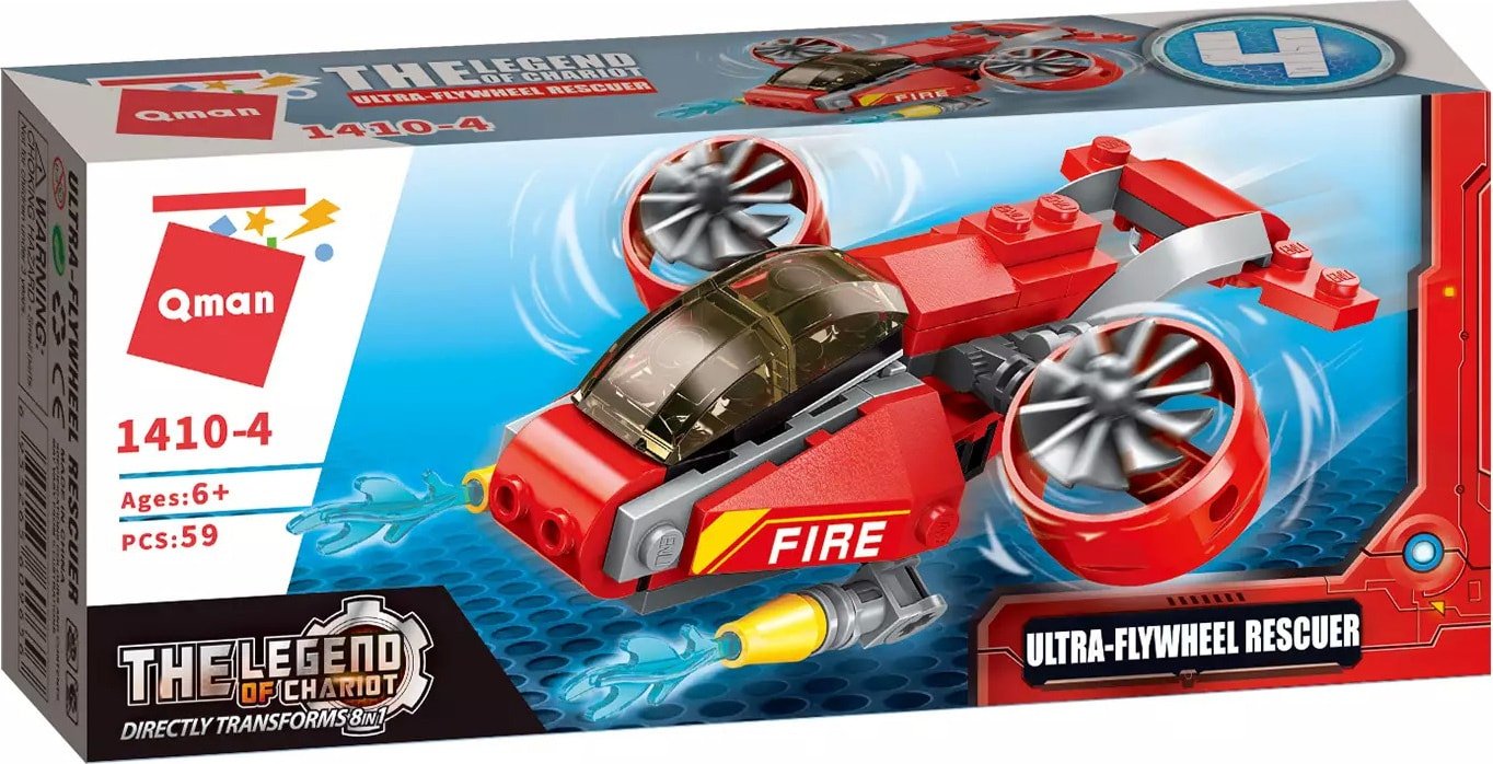 

Конструктор Qman The Legend Of Chariot 1410-4 Тушение пожара с воздуха