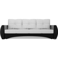 Диван Лига диванов Сатурн 28168 (экокожа, белый/черный)