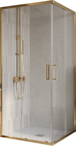 Душевой уголок BelBagno Luce-A-2-100-C-ORO