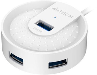 USB-хаб A4Tech HUB-30 (белый)