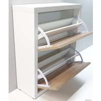 Тумба для обуви Анрат Элана 2.70 дуб сонома/белый