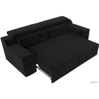 Диван Лига диванов Лига-003 117110 (велюр черный)