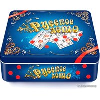 Настольная игра Десятое королевство Русское лото в жестяной коробке Синий ларец 01780