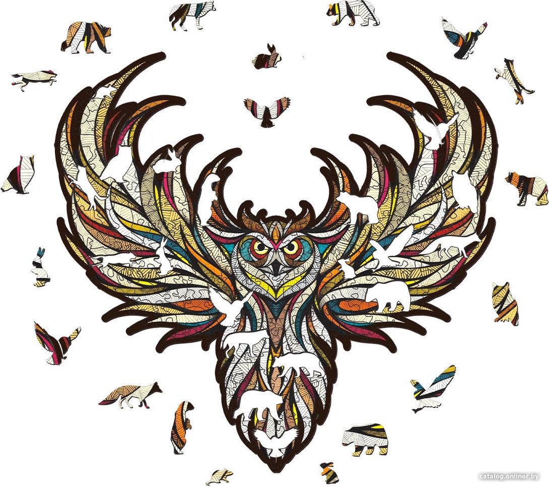 Сборная модель Eco-Wood-Art «СОВА» L