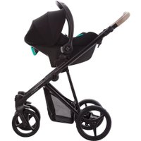 Универсальная коляска BEBETTO Pelpasso Pro (3 в 1, 03 kaszmir/черная кожа)