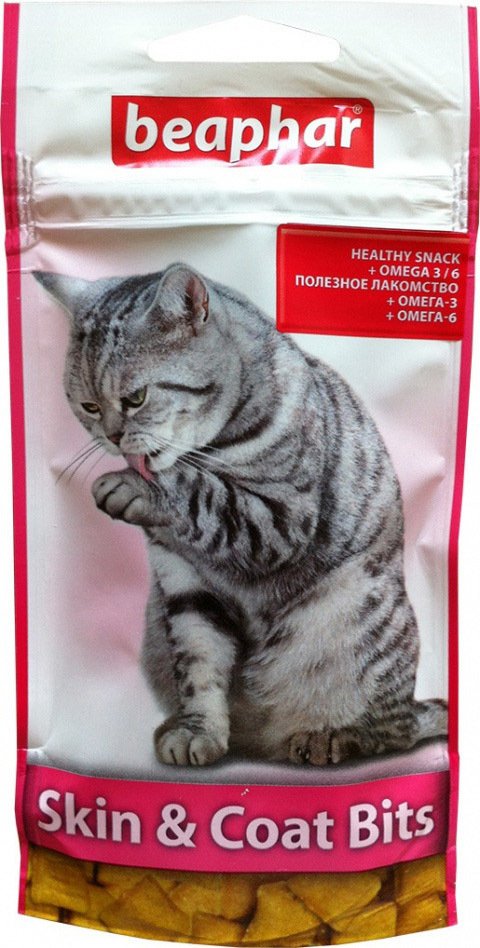 

Лакомство для кошек Beaphar Skin&Coat Bits 35 г