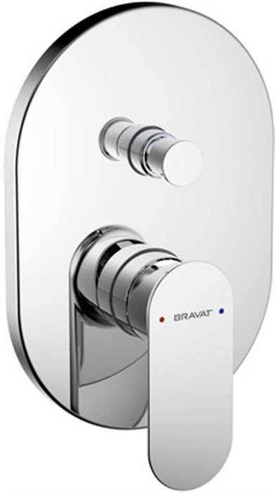 

Смеситель без скрытого механизма Bravat Gina PB865104CP-2-ENG