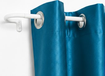 Карниз для штор UG Home Раздвижной U-образный 1КТ-122-213-БЛ (белый, 1.22-2.13м)